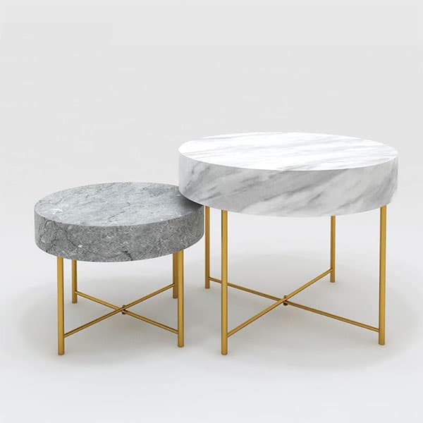 マーブルゴールドラウンドテーブル|誉PRINTING