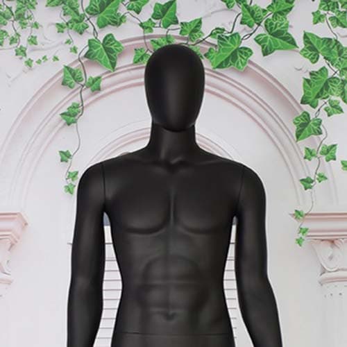 全身 男性マネキン【マットブラック】|誉PRINTING