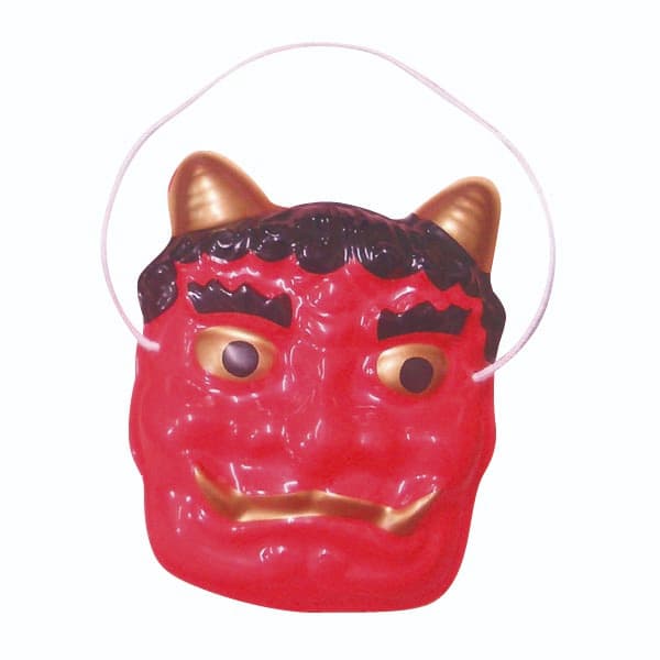 お面 豆オニ 25枚入り【節分 豆まき 幼稚園 祭り 子供会】|誉PRINTING