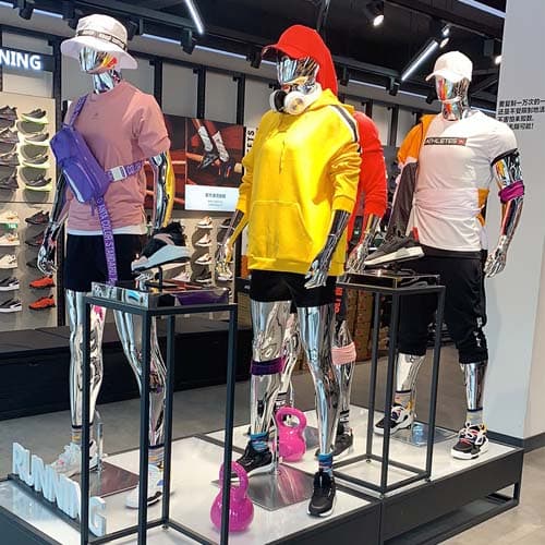 全身 男性マネキン【メタリックボディ】|誉PRINTING