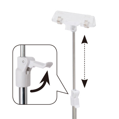 クリップPOPスタンド クロームセンターコーナー兼用 ( 3コセット)|誉PRINTING