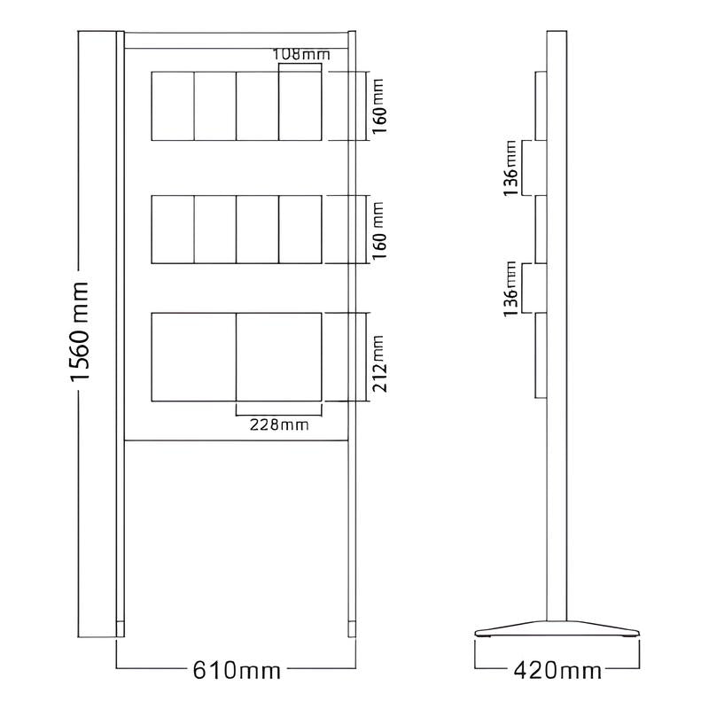 ウッドパネルラックスタンド|誉PRINTING