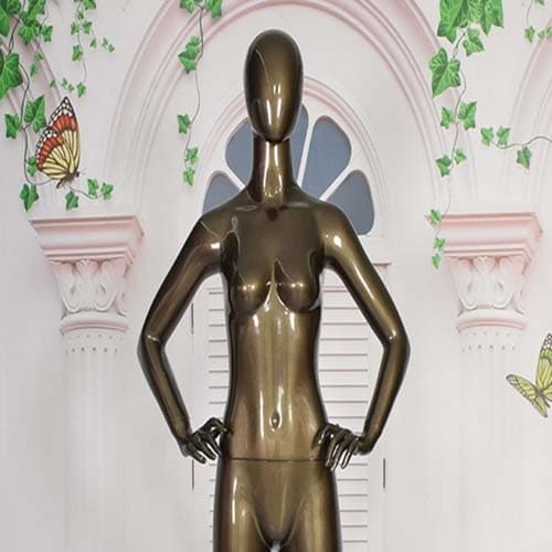 全身 女性マネキン【ブロンズゴールド】|誉PRINTING