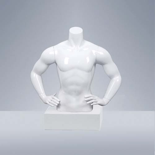 【スポーツマネキン】マッスル ハーフボディ 男性|誉PRINTING