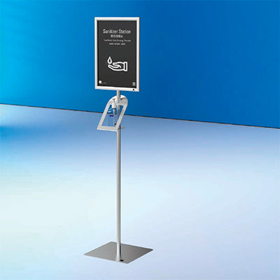 【コロナ対策】消毒液用 A3パネル付スタンド AHS-011|誉PRINTING