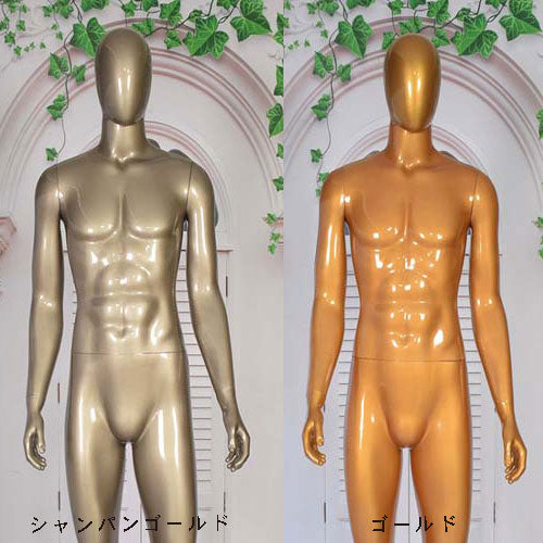 全身 男性マネキン【ゴールド/シャンパンゴールド】|誉PRINTING
