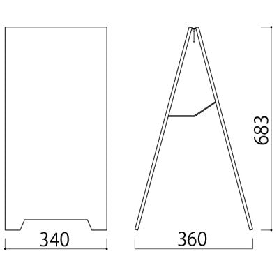 スタンドプレート スチールタイプ|誉PRINTING