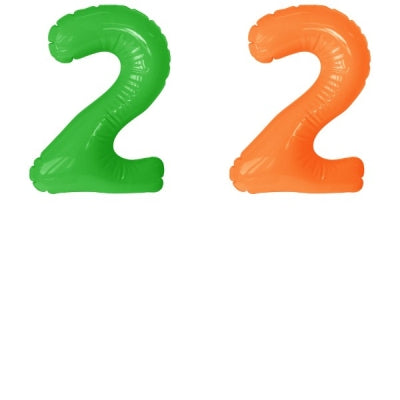 エアポップレターバルーン (ピンク,レッド,ブルー,イエロー,グリーン,オレンジ) 「2」|誉PRINTING