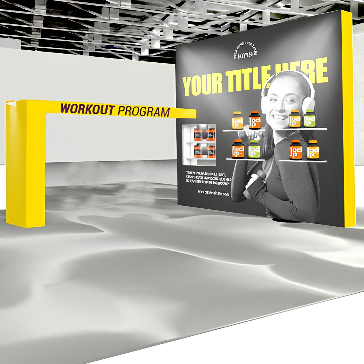 セットディスプレイ レゴバックパネル A【4小間用(6m×6m)】|誉PRINTING