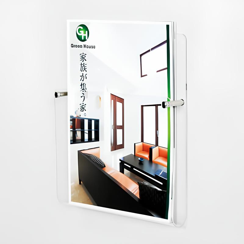 アクリル壁付パンフレットラック|誉PRINTING