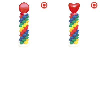 9"クラスタータワーキットO レッドxブルーxイエローxグリーンx(Bパールライトブルー,Pパールピンク,Yパールイエロー,Rパールレッド,RHレッド)|誉PRINTING