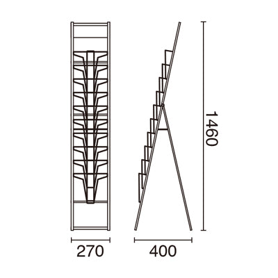 カタログスタンド A4 10段 1列|誉PRINTING