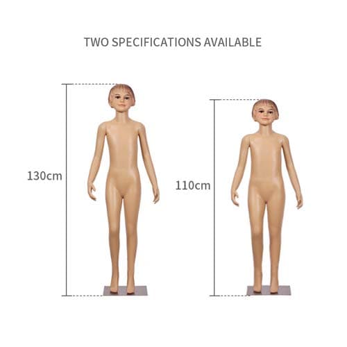 子供 全身マネキン【リアルフェイス】H1100?1300|誉PRINTING