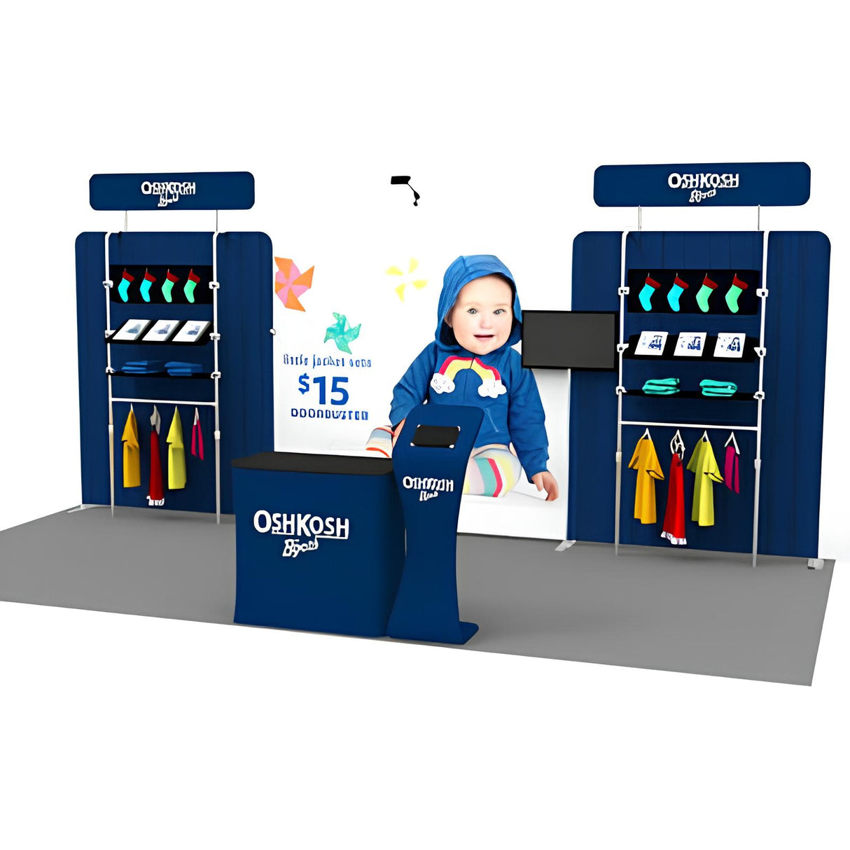 セットディスプレイセット 15【2小間用(3m×6m)】|誉PRINTING