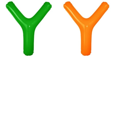 エアポップレターバルーン (ピンク,レッド,ブルー,イエロー,グリーン,オレンジ) 「Y」|誉PRINTING