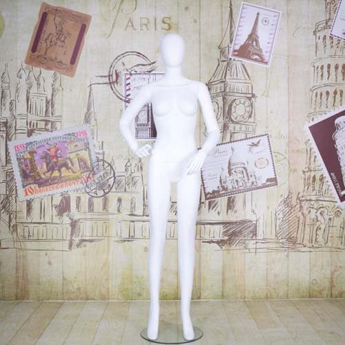 全身 女性マネキン【ホワイト】|誉PRINTING