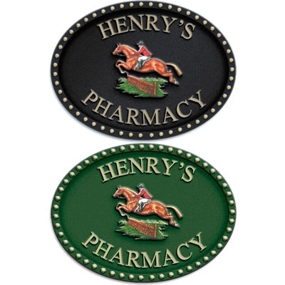 レジン製サイン サークルタイプ 馬|誉PRINTING