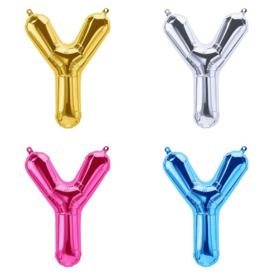 プレミアムレターバルーン (ローズゴールド,ゴールド,シルバー,マゼンタ)(16",34")「Y」|誉PRINTING