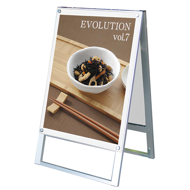ポスター用スタンド看板 B2両面 ブラック/ホワイト|誉PRINTING