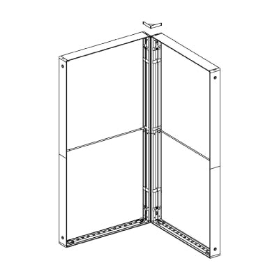 セゴLED内照式バックパネル用Lコネクタ アウトサイド|誉PRINTING