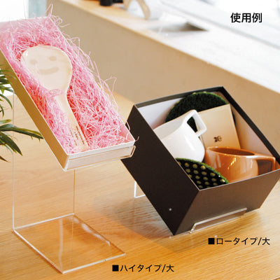 アクリル商品台 ハイタイプ (2セット)|誉PRINTING