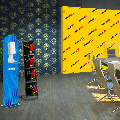 スリムチラシスタンド 1列4段|誉PRINTING