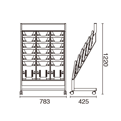 SCPスタンド Rロー 3列6段|誉PRINTING