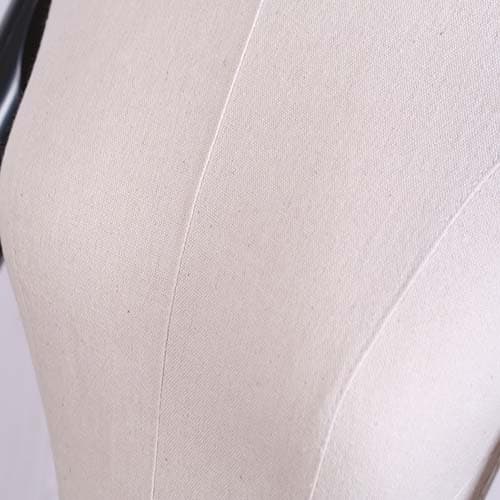 ワイヤーヘッド 女性ハーフボディマネキン【リネン素材×木製アーム】|誉PRINTING