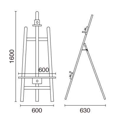 アーバンイーゼル500(ブラック)|誉PRINTING
