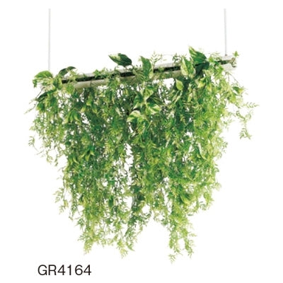 デザインポット しだれグリーン 丸パイプ 吊り下げタイプ|誉PRINTING