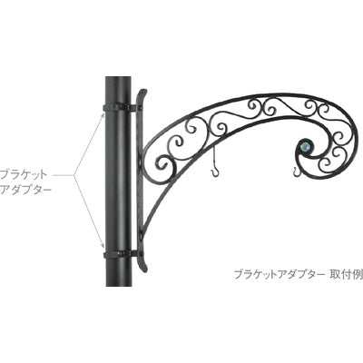 サインブラケット ポール用ブラケットアダプター PBA-89-001|誉PRINTING