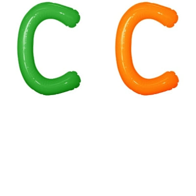 エアポップレターバルーン (ピンク,レッド,ブルー,イエロー,グリーン,オレンジ) 「C」|誉PRINTING