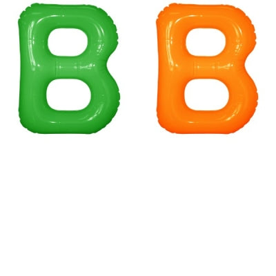 エアポップレターバルーン (ピンク,レッド,ブルー,イエロー,グリーン,オレンジ) 「B」|誉PRINTING