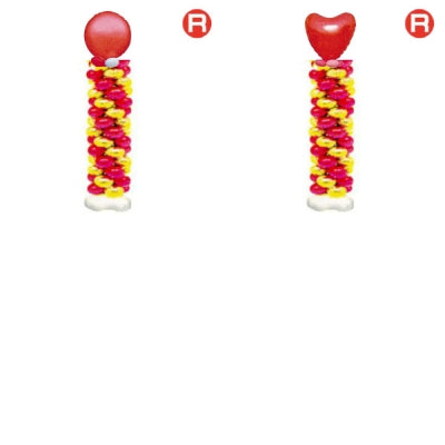 9"クラスタータワーキットR 2Mゴールドx2Mレッドx(Bパールライトブルー,Pパールピンク,Yパールイエロー,Rパールレッド,RHレッド)|誉PRINTING