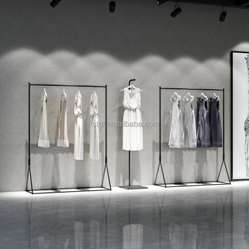 小売ブティック衣料品スタンドディスプレイラックフロアスタンディングガーメントラックシステム衣料品店ディスプレイスタンド|誉PRINTING