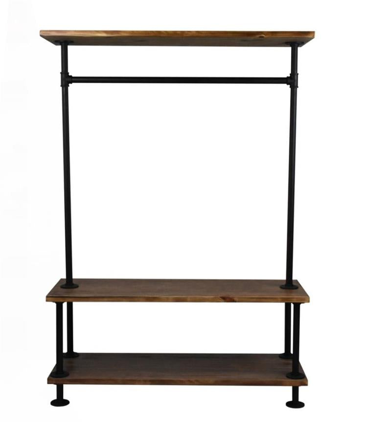 ファッションシンプル衣料品店ハンガーハンガーハンガーブラックメタル小売衣料品店ブティックディスプレイ棚|誉PRINTING