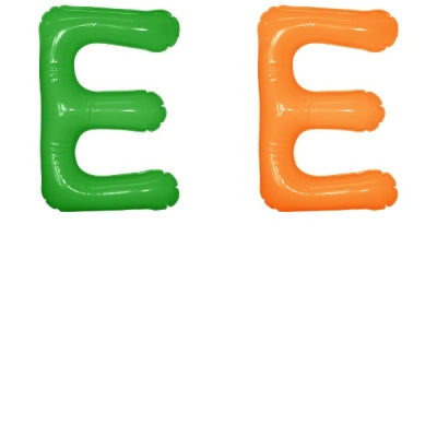 エアポップレターバルーン (ピンク,レッド,ブルー,イエロー,グリーン,オレンジ) 「E」|誉PRINTING