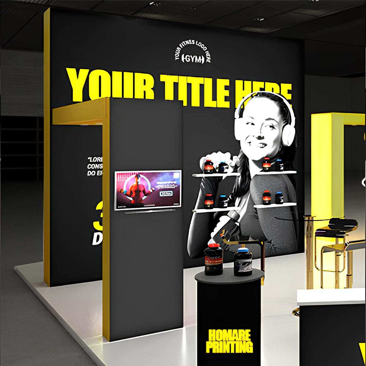 セットディスプレイセット 【9小間用(9m×9m)】|誉PRINTING