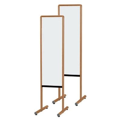 <国産>木目調枠 案内板スチールホワイトボードS(両面)|誉PRINTING