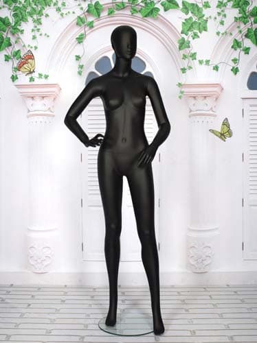 全身 女性マネキン【マットブラック】|誉PRINTING