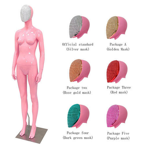 【クロームフェイス×マルチカラー】全身 女性マネキン|誉PRINTING