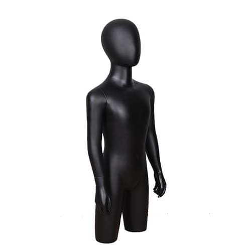 子供用 ハーフボディ マネキン【ブラック】|誉PRINTING