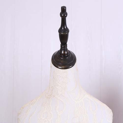 【レース模様×木製アーム】女性 ハーフボディマネキン|誉PRINTING