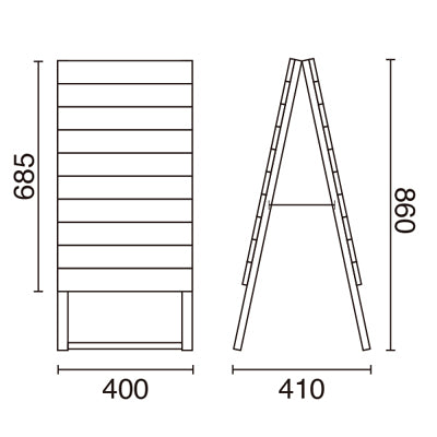 サインボード A型 両面(木製)|誉PRINTING