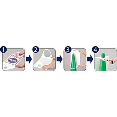 屋外用 コーンサインポケットボード(A3タテ)|誉PRINTING