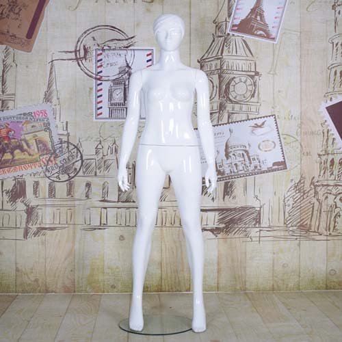 全身 女性リアルマネキン【グロスホワイト】02|誉PRINTING