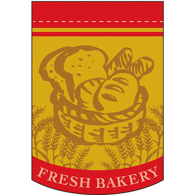 変形タペストリー&フラッグ-GNB FRESH BAKERY(赤) (3コ入)|誉PRINTING