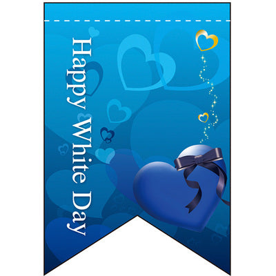 変形タペストリー&フラッグ-GNB ホワイトデー(6) (リボンカット)(3コ入)|誉PRINTING