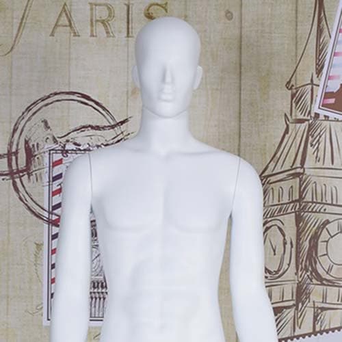 全身 男性リアルマネキン【マットホワイト】|誉PRINTING