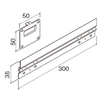 石こうボード・ベニヤ・木壁用 引掛け金具 大型商品用|誉PRINTING